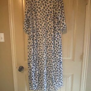 Lucky & Blessed Leopard Print Duster